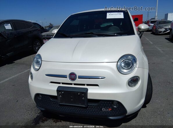 3C3CFFGE4GT165213 2016 FIAT 500E White Դիմացի տեսք