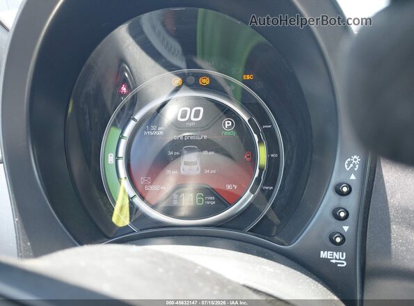 3C3CFFGE6GT121973 2016 FIAT 500E Black Հետևի նստատեղերի տեսք