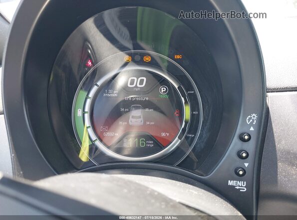 3C3CFFGE6GT121973 2016 FIAT 500E Black Սալոնի հետևի տեսք
