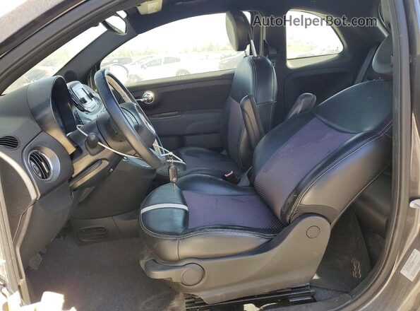 3C3CFFGE7GT221872 2016 FIAT 500 Charcoal Widok wnętrza z przodu