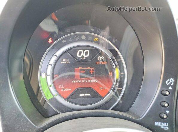 3C3CFFGE7GT221872 2016 FIAT 500 Charcoal Widok zestawu wskaźników