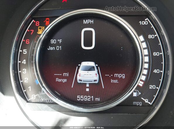 3C3CFFKHXJT503514 2018 FIAT 500 Orange 