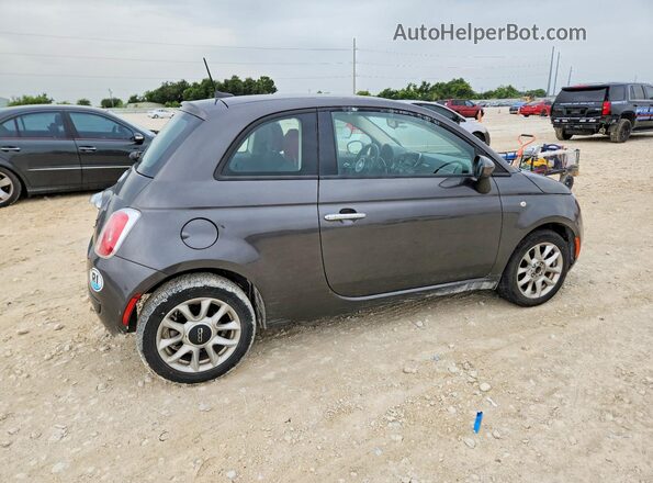 3C3CFFKR0HT700114 2017 FIAT 500 Gray Trasero derecho