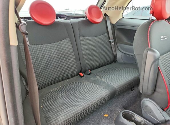 3C3CFFKR0HT700114 2017 FIAT 500 Gray Vista de los asientos traseros