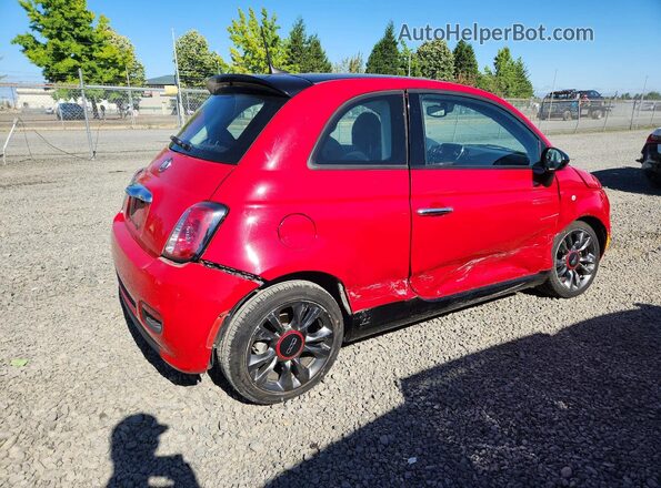 3C3CFFKR0HT700422 2017 FIAT 500 Red Հետևի աջ