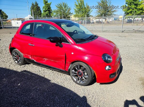 3C3CFFKR0HT700422 2017 FIAT 500 Red Առջևի աջ