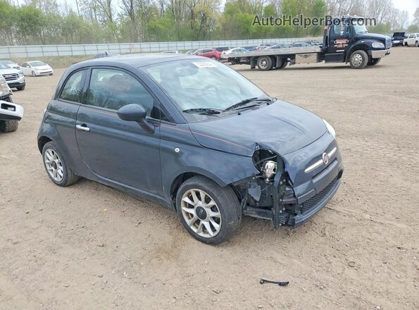 3C3CFFKR7HT508978 2017 FIAT 500 Blue Delantero derecho