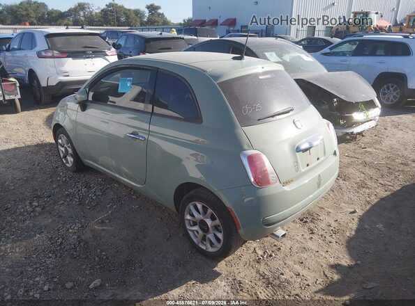 3C3CFFKRXHT604197 2017 FIAT 500 Зеленый Задняя левая четверть