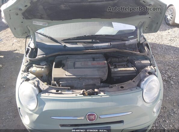 3C3CFFKRXHT604197 2017 FIAT 500 Зеленый Вид сзади