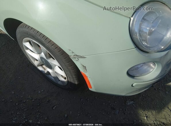 3C3CFFKRXHT604197 2017 FIAT 500 Зеленый Вид задней части салона