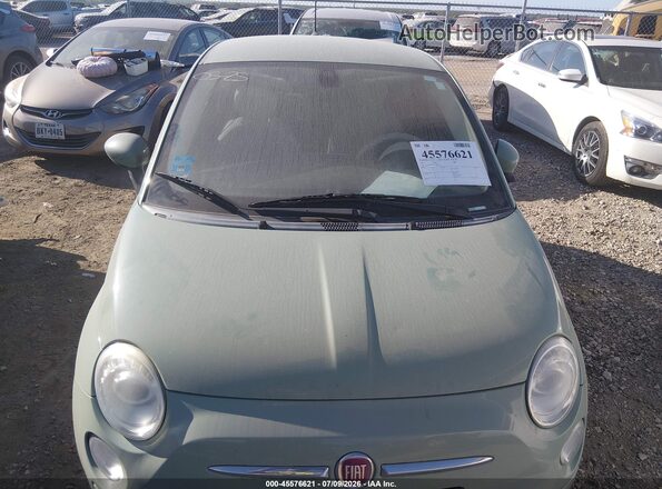 3C3CFFKRXHT604197 2017 FIAT 500 Зеленый Вид щитка приборов