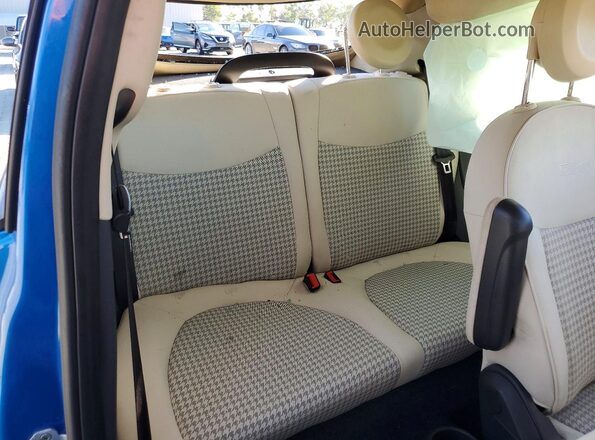 3C3CFFLR1HT509154 2017 FIAT 500 Синий Вид задних сидений