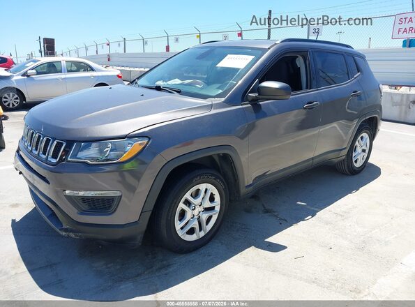 3C4NJCAB0HT668559 2017 JEEP COMPASS Серый Передняя левая четверть