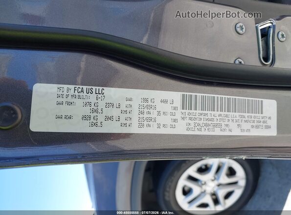 3C4NJCAB0HT668559 2017 JEEP COMPASS Серый Вид подкапотного пространства