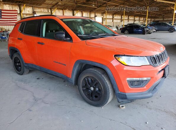 3C4NJCAB0JT123581 2018 JEEP COMPASS Orange Front right