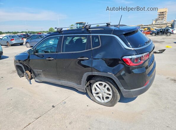 3C4NJCAB0MT570917 2021 JEEP COMPASS Black Rear left