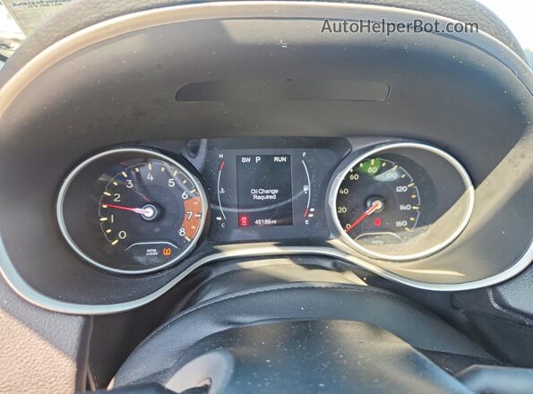 3C4NJCAB0MT570917 2021 JEEP COMPASS Black Instrument cluster view
