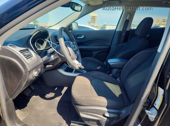 3C4NJCAB0MT570917 2021 JEEP COMPASS Black Front interior view