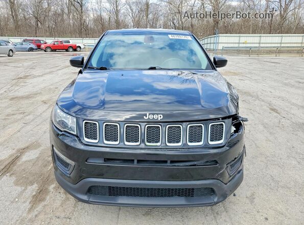 3C4NJCAB1KT809761 2019 JEEP COMPASS Black Դիմացի տեսք