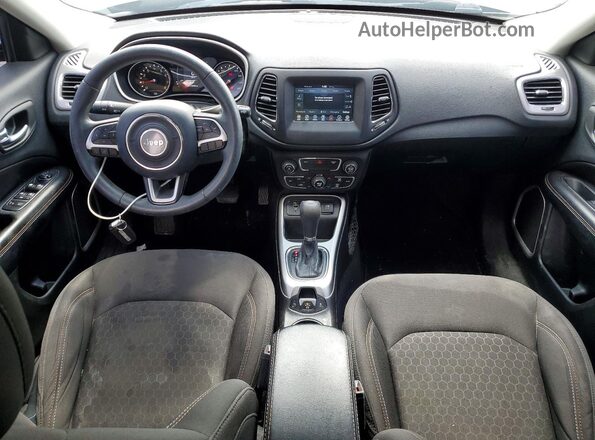 3C4NJCAB1KT809761 2019 JEEP COMPASS Black Առջևի վահանակի տեսք