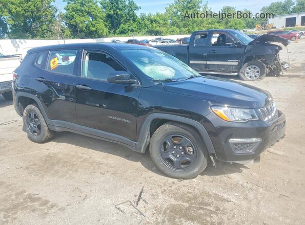 3C4NJCAB1MT548960 2021 JEEP COMPASS Черный Передняя правая четверть