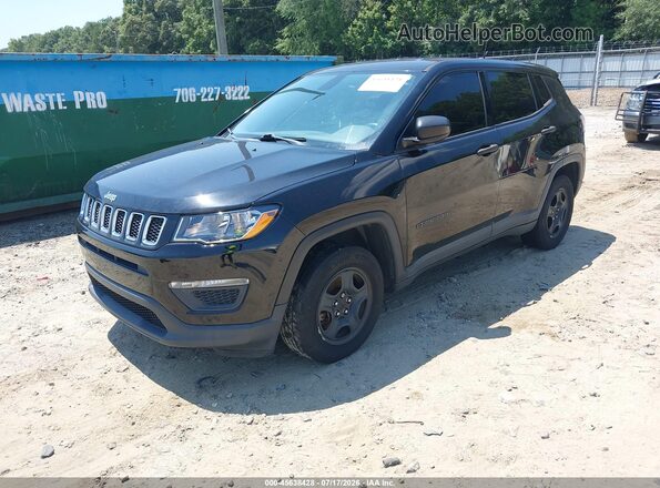 3C4NJCAB2JT124120 2018 JEEP COMPASS Black Передня ліва чверть