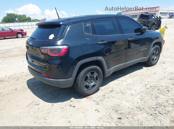 3C4NJCAB2JT124120 2018 JEEP COMPASS Black Задня права чверть