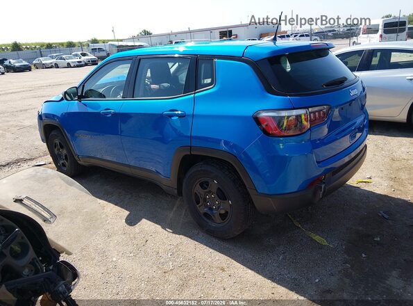 3C4NJCAB2JT468305 2018 JEEP COMPASS Blue Հետևի ձախ