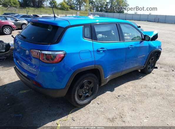 3C4NJCAB2JT468305 2018 JEEP COMPASS Blue Հետևի աջ