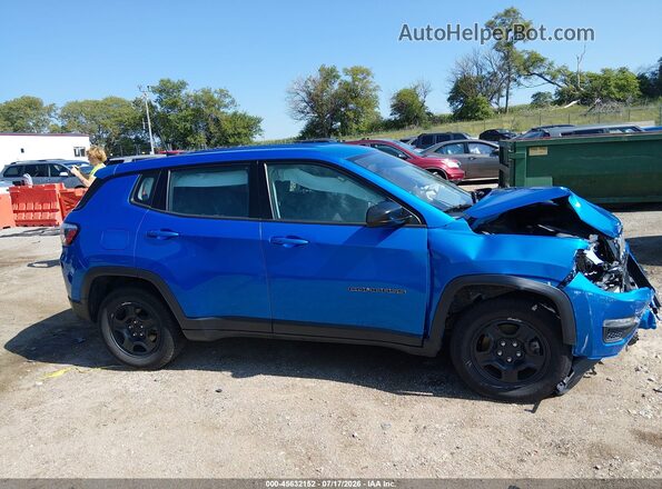 3C4NJCAB2JT468305 2018 JEEP COMPASS Blue Սալոնի հետևի տեսք