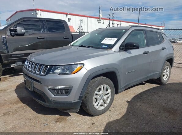 3C4NJCAB3JT255167 2018 JEEP COMPASS Pewter Przód lewy