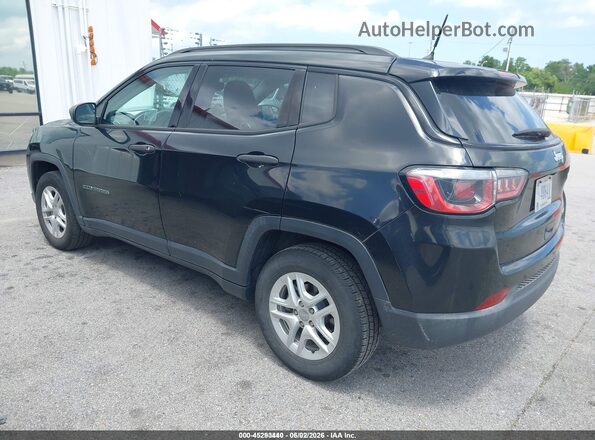 3C4NJCAB3JT416116 2018 JEEP COMPASS Black Tył lewy