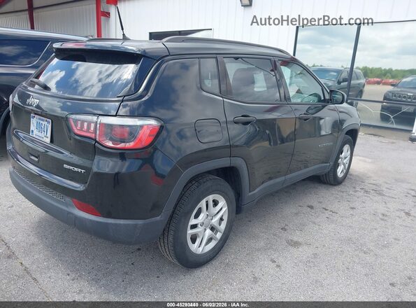 3C4NJCAB3JT416116 2018 JEEP COMPASS Black Tył prawy