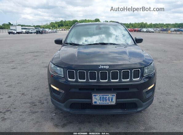 3C4NJCAB3JT416116 2018 JEEP COMPASS Black Widok zestawu wskaźników
