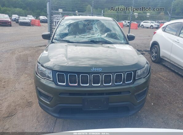 3C4NJCAB4HT669505 2017 JEEP COMPASS Green Instrument cluster view