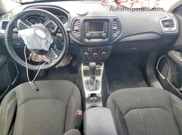 3C4NJCAB4JT105438 2018 JEEP COMPASS Black წინა პანელის ხედი