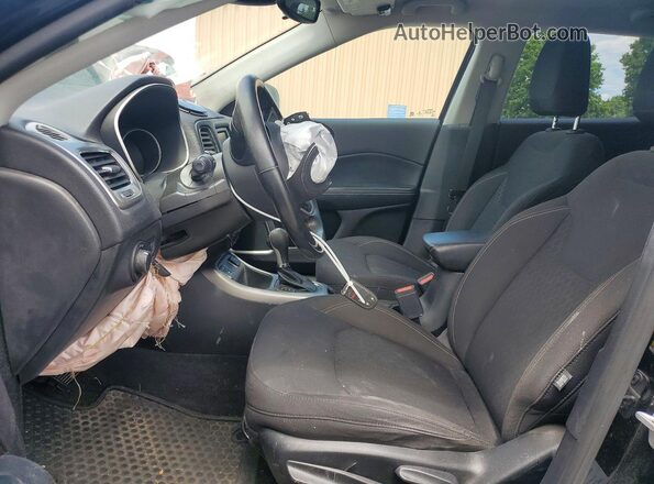 3C4NJCAB4JT105438 2018 JEEP COMPASS Black წინა სალონის ხედი