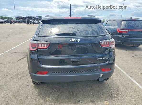 3C4NJCAB4JT105438 2018 JEEP COMPASS Black უკანა ხედი