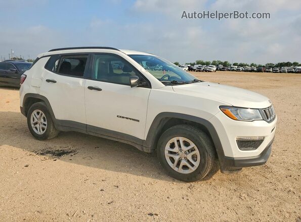 3C4NJCAB4JT328496 2018 JEEP COMPASS White Delantero derecho