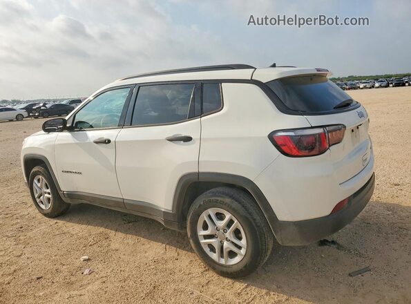 3C4NJCAB4JT328496 2018 JEEP COMPASS White Trasero izquierdo