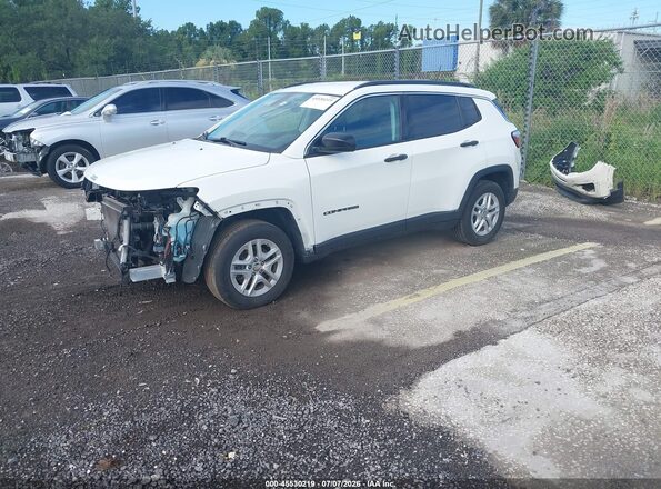 3C4NJCAB4LT121688 2020 JEEP COMPASS Белый Передняя левая четверть