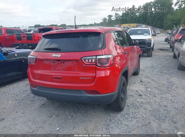 3C4NJCAB4LT169823 2020 JEEP COMPASS Red Задня права чверть