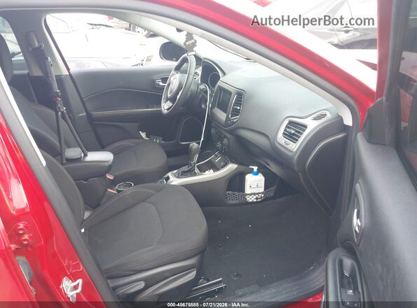 3C4NJCAB4LT169823 2020 JEEP COMPASS Red Вид салону спереду