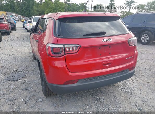 3C4NJCAB4LT169823 2020 JEEP COMPASS Red Задня ліва чверть