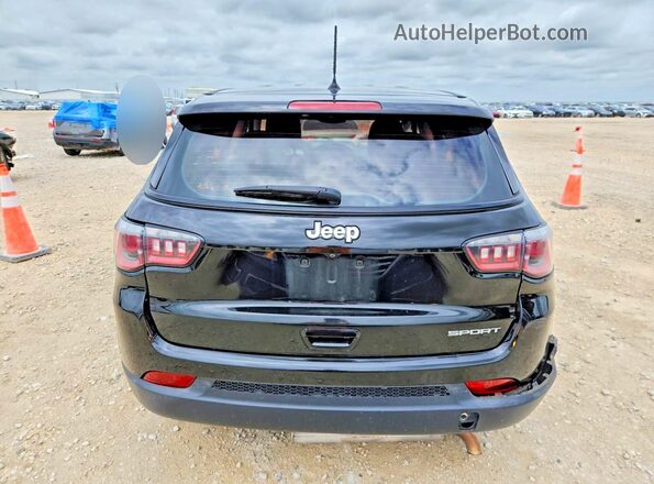 3C4NJCAB5JT468377 2018 JEEP COMPASS Black Հետևի տեսք