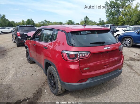 3C4NJCAB5KT679578 2019 JEEP COMPASS Red Trasero izquierdo