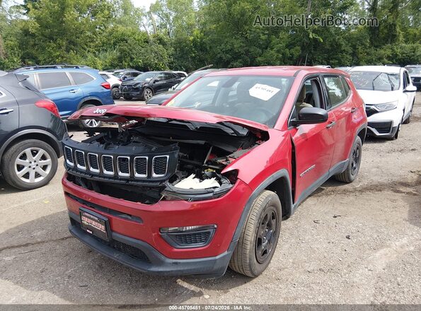 3C4NJCAB5KT679578 2019 JEEP COMPASS Red Vista tres cuartos delantera izquierda