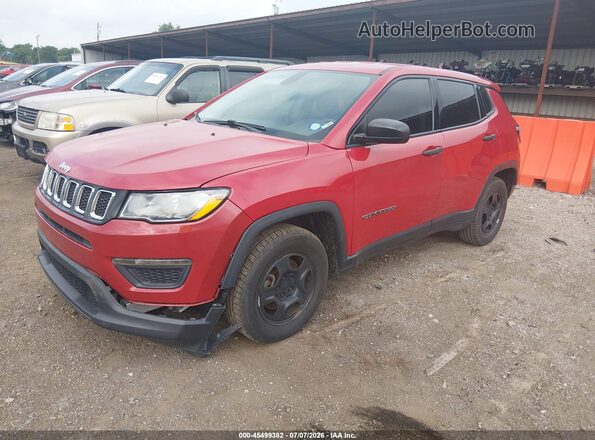3C4NJCAB6KT615713 2019 JEEP COMPASS Red Передня ліва чверть