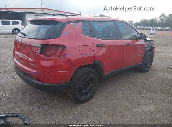 3C4NJCAB6KT615713 2019 JEEP COMPASS Red Задня права чверть