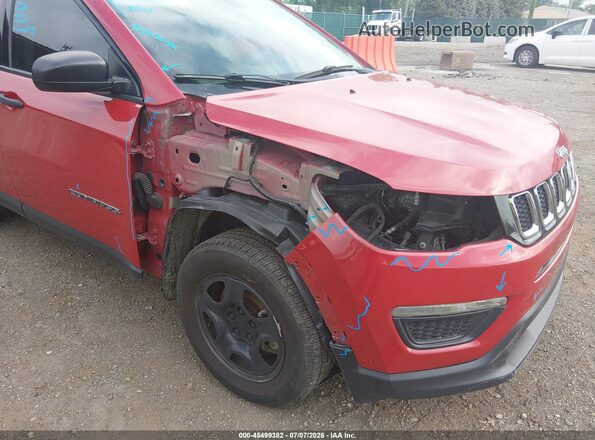 3C4NJCAB6KT615713 2019 JEEP COMPASS Red Вид спереду